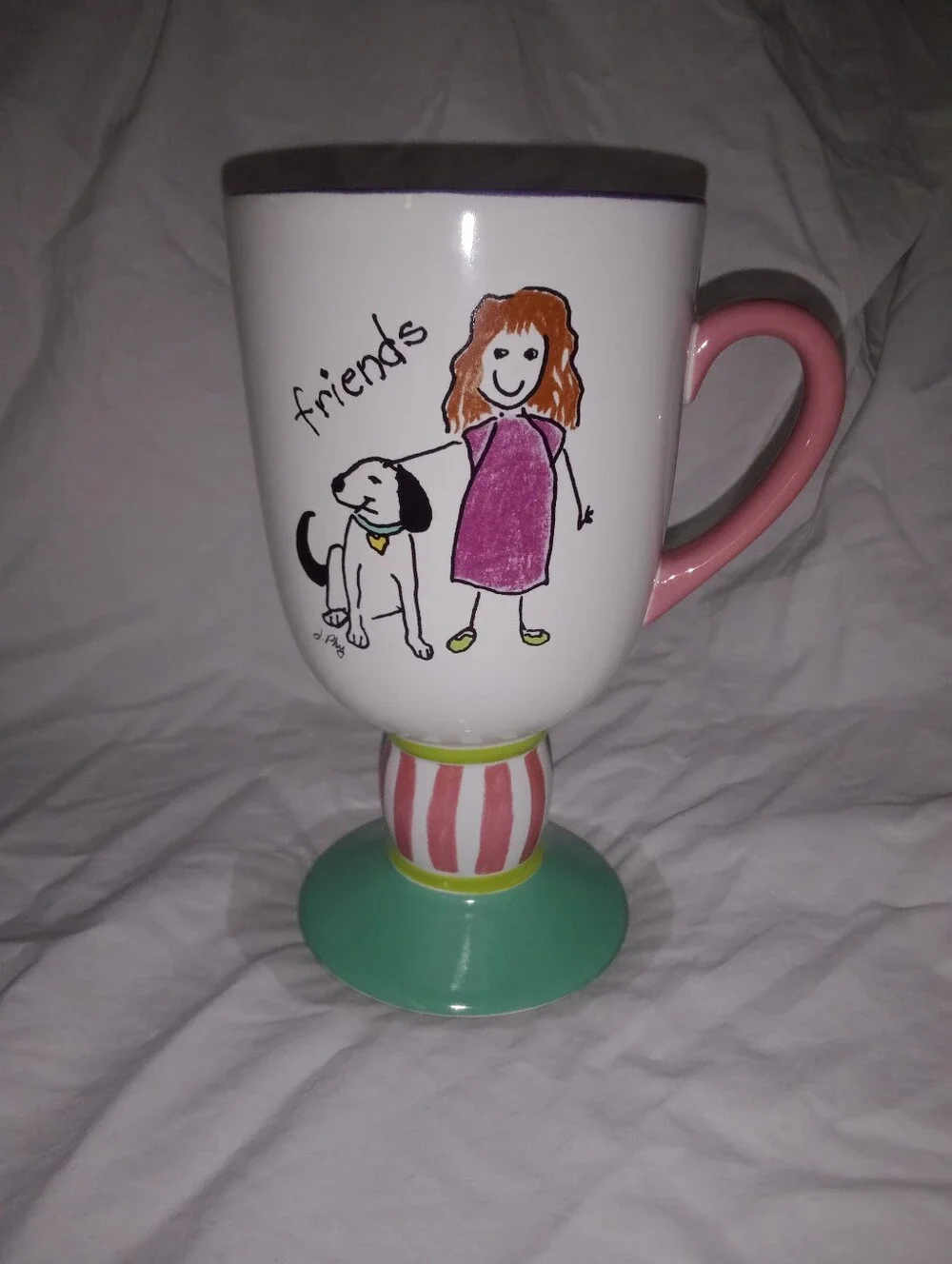 Dog Friends Coffee Cup Mug.  6 3/4